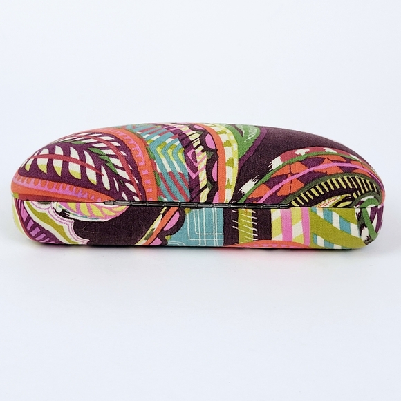 Vera Bradley Eyeglass Hard Case Padded~Floral Brown Blue Green Pink Orange~EMPTY - Picture 3 of 9